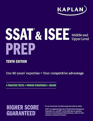 Amazon.com: SSAT &amp; ISEE Middle &amp; Upper Level Prep: 4 Practice Tests ...