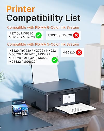 Miniatura 2 de E-Z Ink Cartucho de tinta compatible de repuesto para Canon PGI-250XL PGI 250 XL PGBK para usar con PIXMA MX922 MX920 iP8720 IX6820 MX722 MG5420