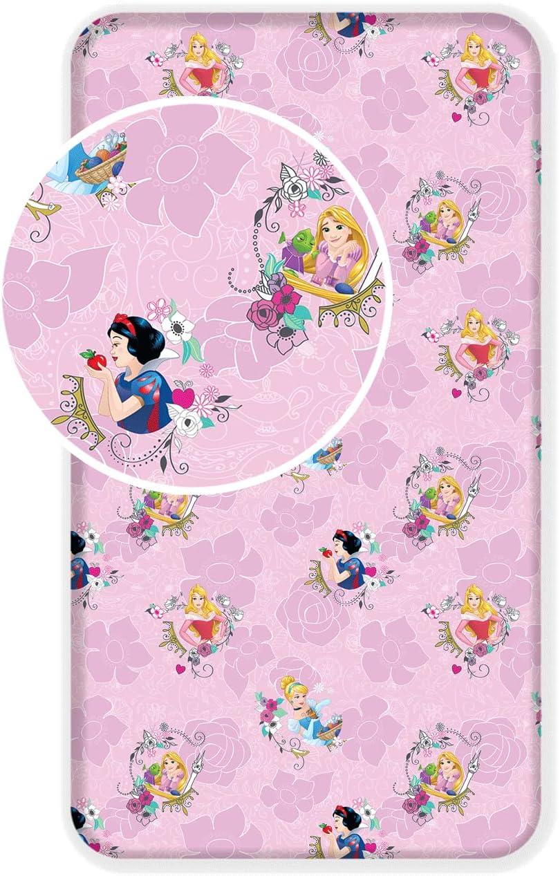 Disney Princess Cotton Single Bed Sheet