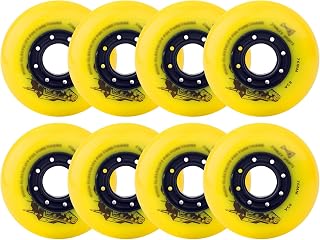 Inline Skate Wheels, Replacement Roller Skating Wheels Inline Skate Wheels with Bearings 85A 72MM/76MM (8-Pack),for Indoor Outdoor Roller Blade Wheel Replacement,Luggage Wheels,Roller Skate Wheels,wi