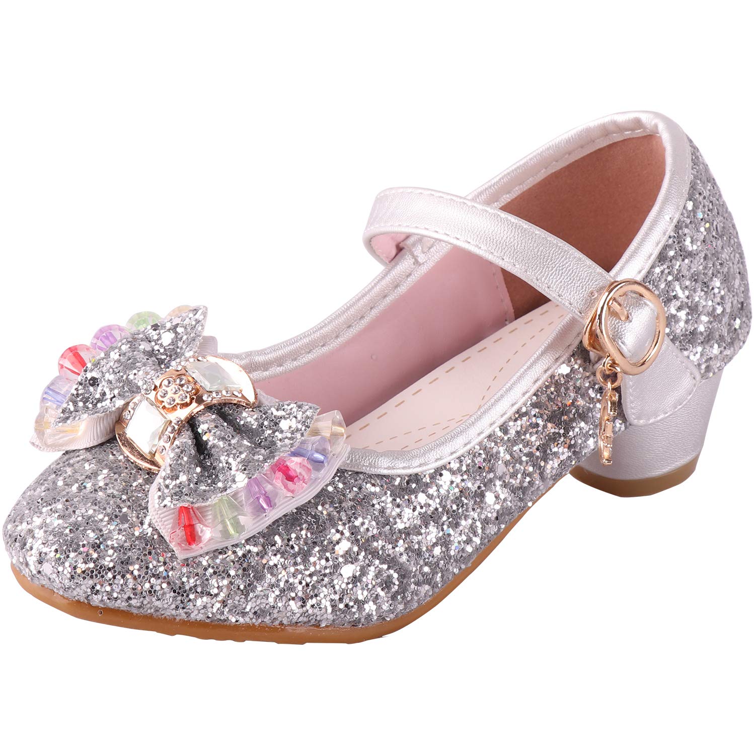 Chaussures Princesse à Talon Pour Fille - Sandales Paillettes Mary Jane | Cosplay, Fête, Carnaval, Danse
