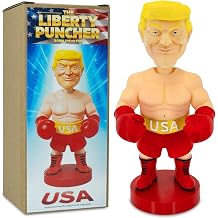 Donald President Bobblehead Collectible, Funny USA Merchandise, Novelty Patriotic Office Desk & Car Dashboard Decor with Adhesive Pad, The #1 Supporters & Conservatives Birthday & Gag Gifts 6.5 Inch