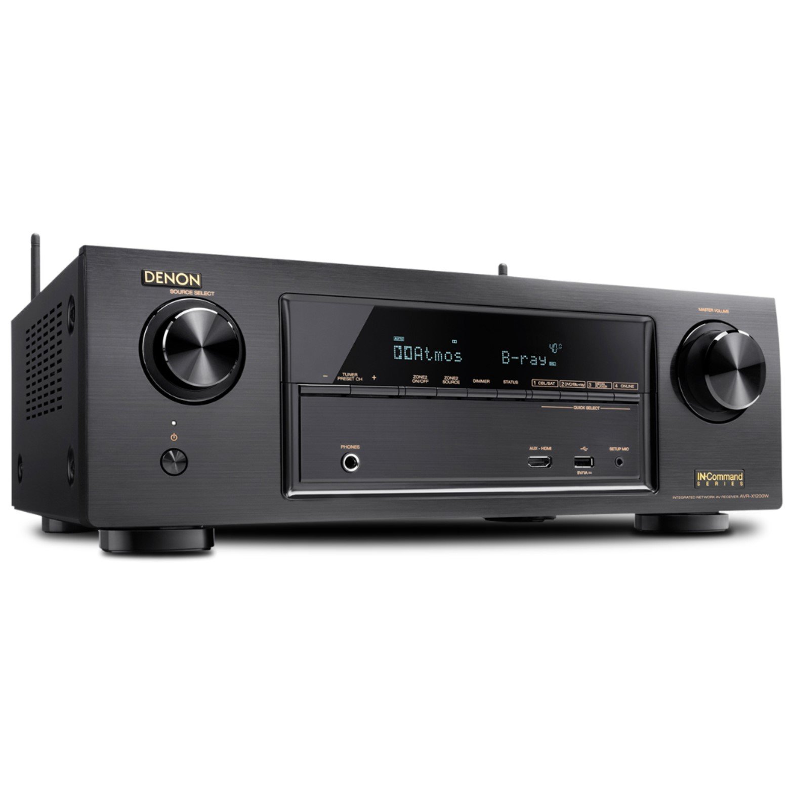 DENON AVR-X1200W 7.2-CH NETWORK AV RECEIVER WITH DOLBY ATMOS, WI