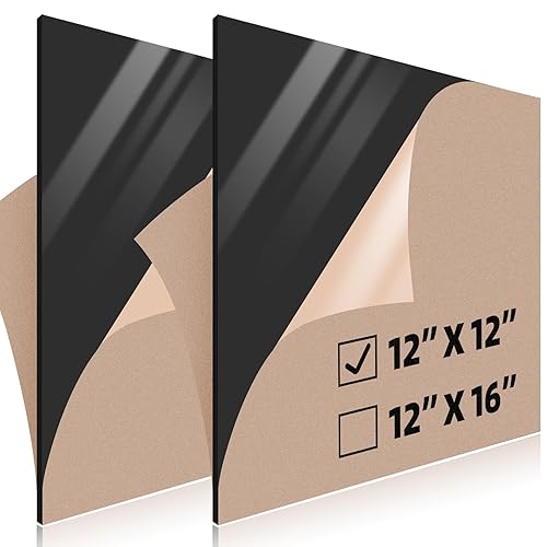 Vista 36 de Paquete de 2 láminas de acrílico transparente de 12 x 24 pulgadas, 1/8 pulgadas de grosor; uso para proyectos de manualidades, letreros, protector