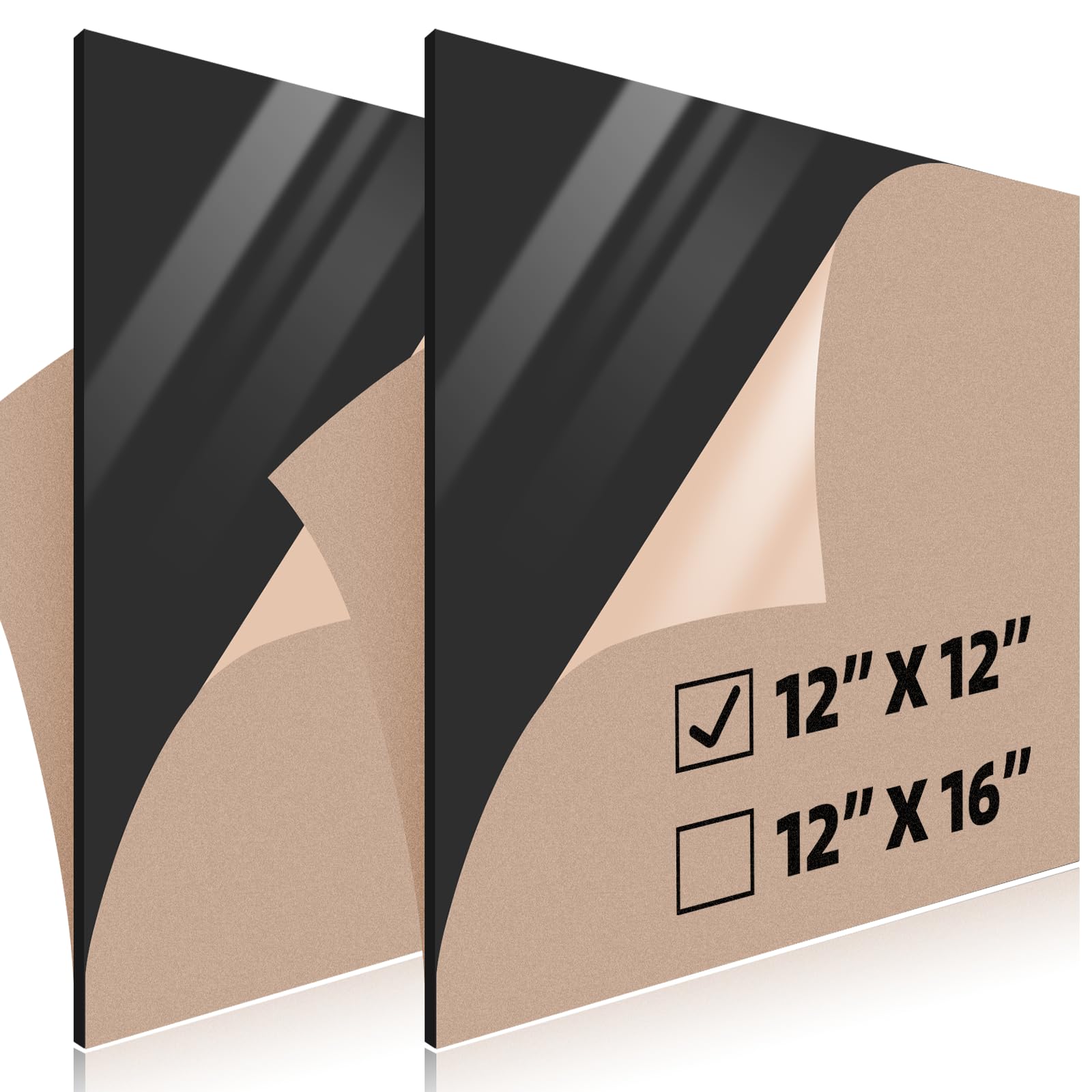 Clear Acrylic Sheets - 12" x 16" Pack of 2 -30 Clear Acrylic Sheets - 12" x 16" Pack of 2 -30