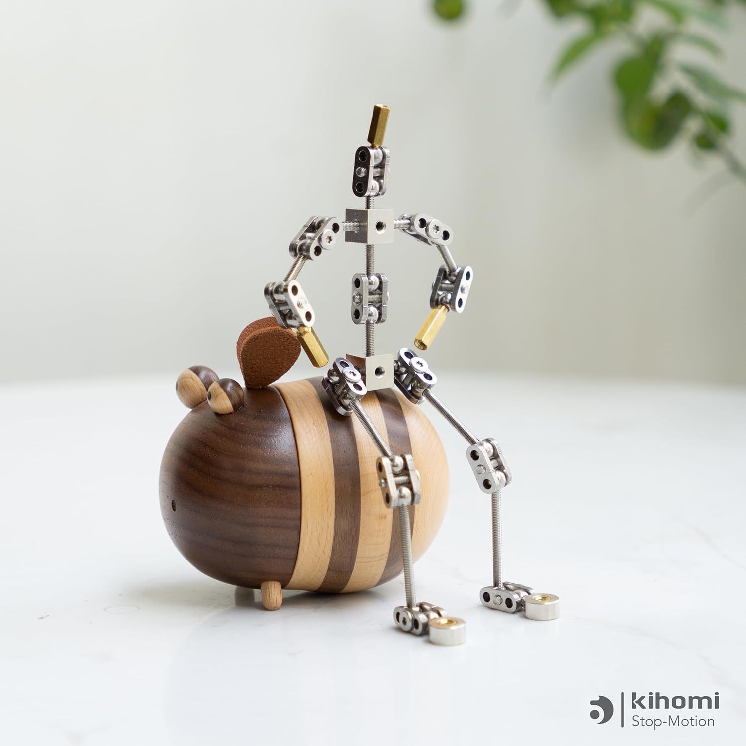 Studio Stop Motion Armature Kit - Feet Tie Down DIY Metal Puppet Figure Skeletons Easy Assembly for Animation Character Design & Creative Fun, Perfect for Stop Motion Animation (Silver, 6in)