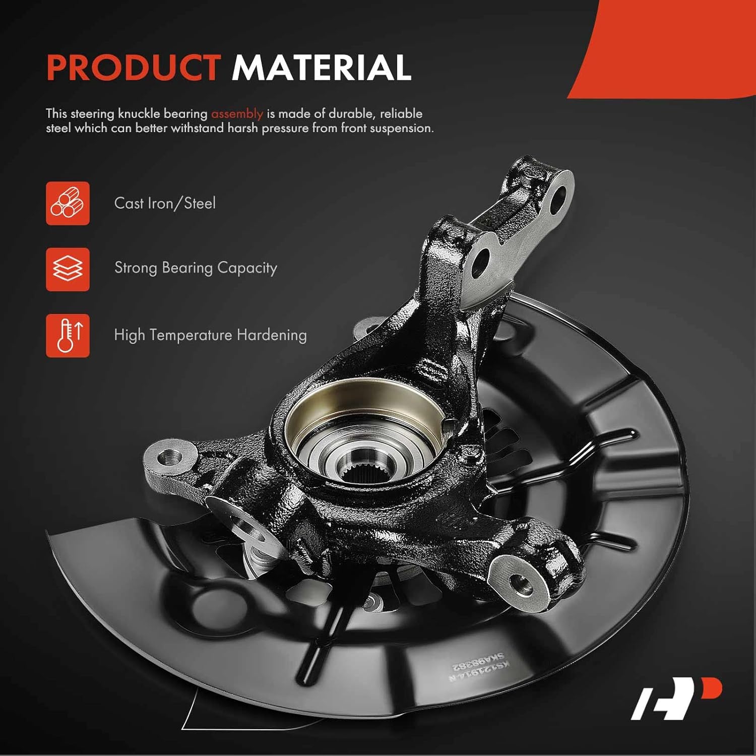 A-Premium Front Right Steering Knuckle & Wheel Bearing Hub Assembly Compatible with Toyota Camry 2012-2017 (SE, XSE, SE Sport & Special Edition Submodel), L4 2.5L Only, Sedan, Passenger Side