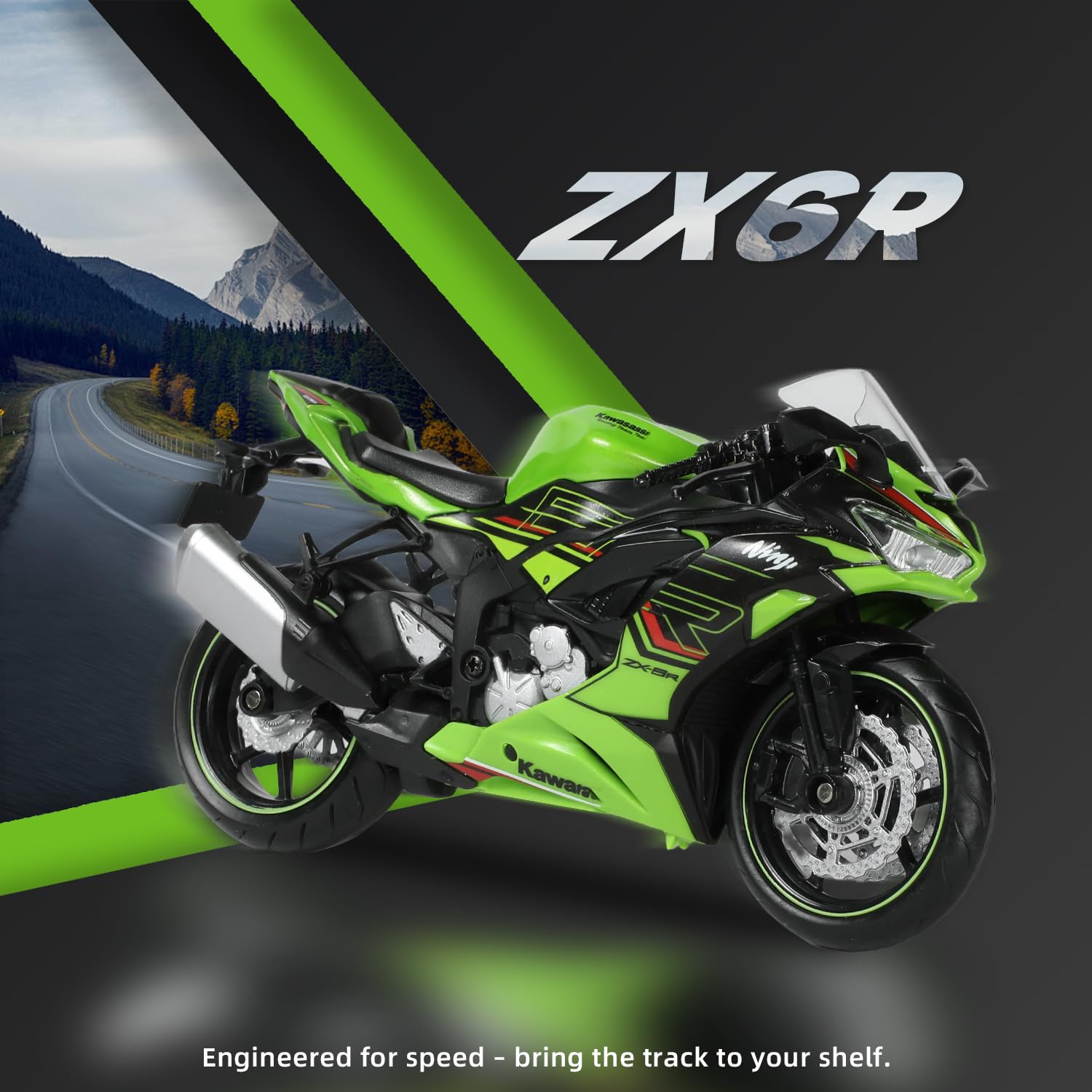 Kawasaki Ninja 1/12スケールモデル Amazon.com: Risopen 1:12 Motorcycle Model Toy for Kawasaki Ninja