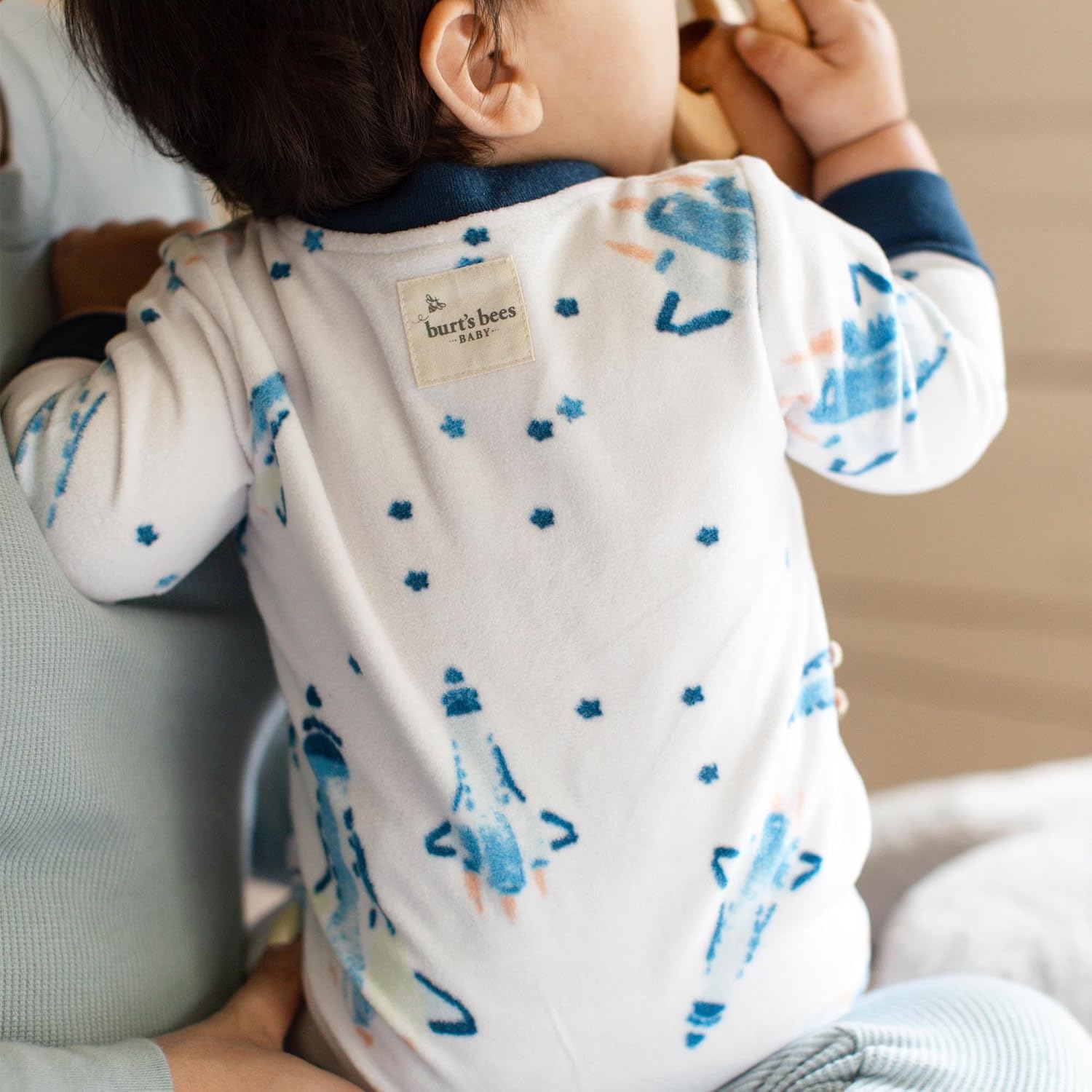 Burt's Bees Baby Unisex Fleece Sleeper Pajamas, One-Piece Zip-up Footed PJ, Soft Recycled Microfleece