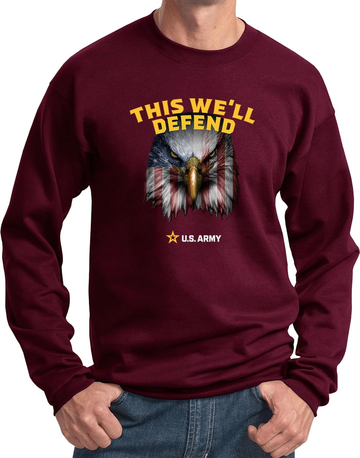 US Army This We'll Defend Eagle Pullover Sweatshirt