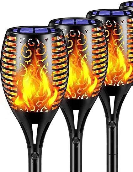 SOLARISEARTH Solar Flame Light (33 LED Pack of 4)
