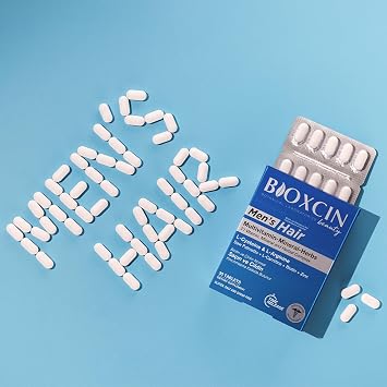 Bioxcin Men’s Hair Tablet – L-Arginin, Cüce Palmiye, L-Karnitin, Biotin ve Çinko İçeren Erkeklere Özel Saç, Cilt ve Tırnak Destek Tableti – 30 Tablet – Vegan