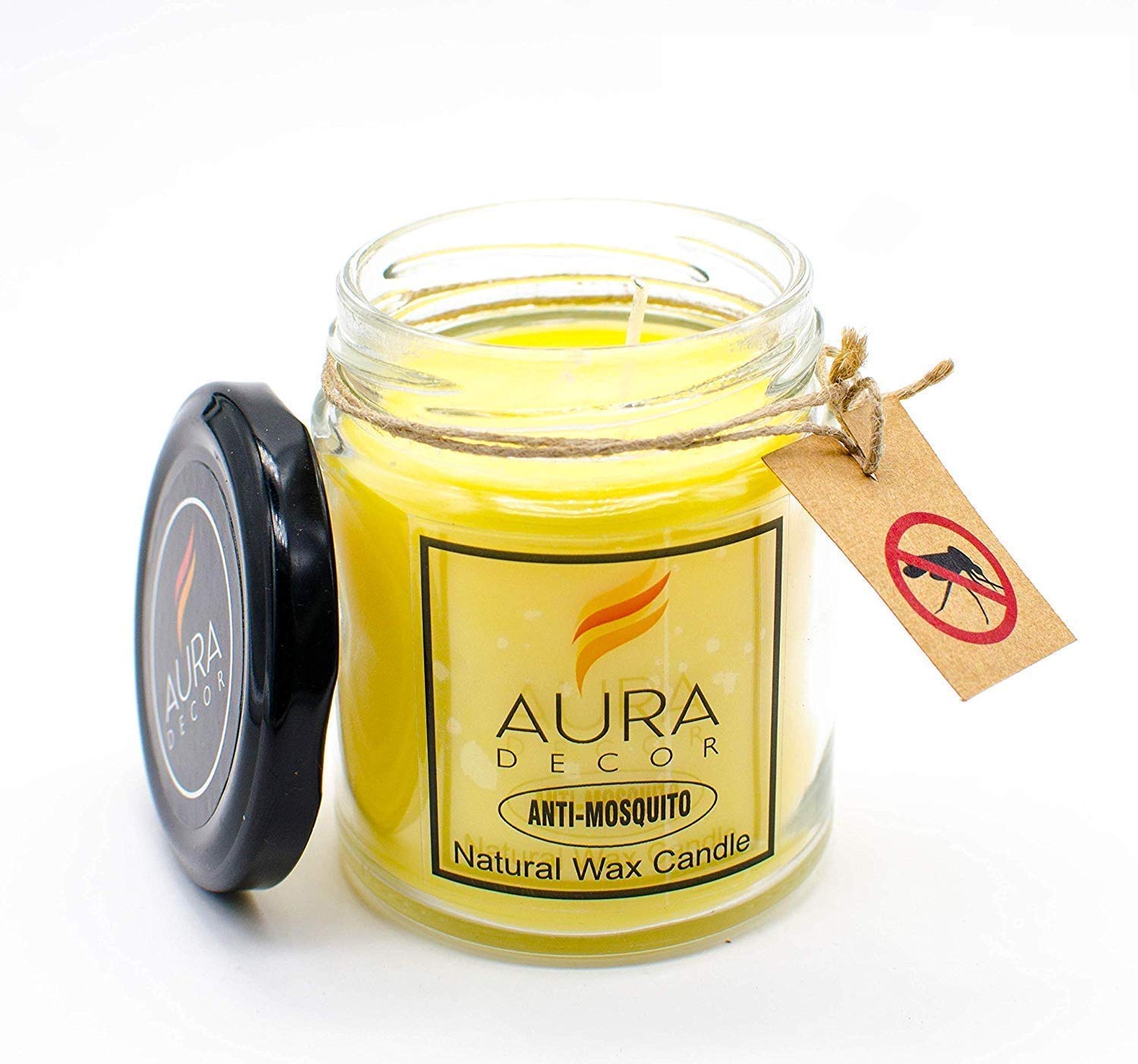 Crazy Sutra Anti Mosquito Jar Candle (100% Natural Wax Candle, Made of Natural Waxes & Herbal Oils)