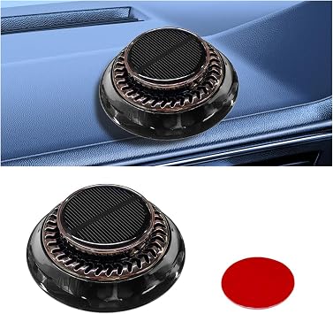 UFO Car Air Freshener Diffuser, Solar Powered Auto Rotary Aroma Diffuser, Long Lasting Aromatherapy Essential Oil Diffuser, Car Interior Decoration Accessories for Most Vehicles