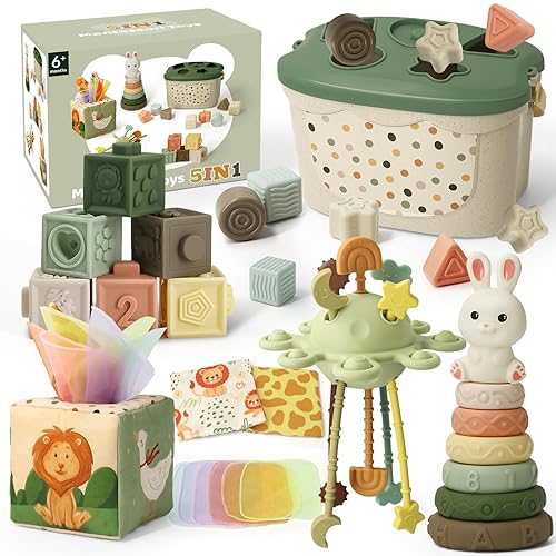5 en 1 Jouet Bébé 6 Mois Montessori – Jeux