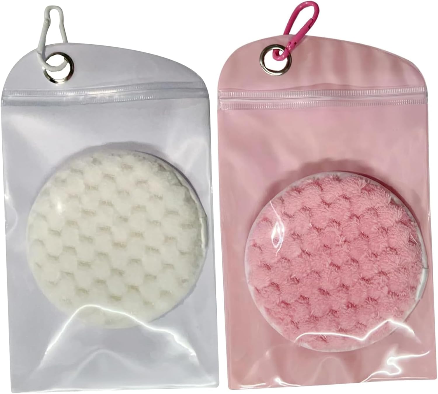 2Pcs Beach Sand Remover Eraser with PP Waterproof Bag & Carabiner, Portable Sand Removal Tool for Beach, Pool, Outdoor Use, Reusable