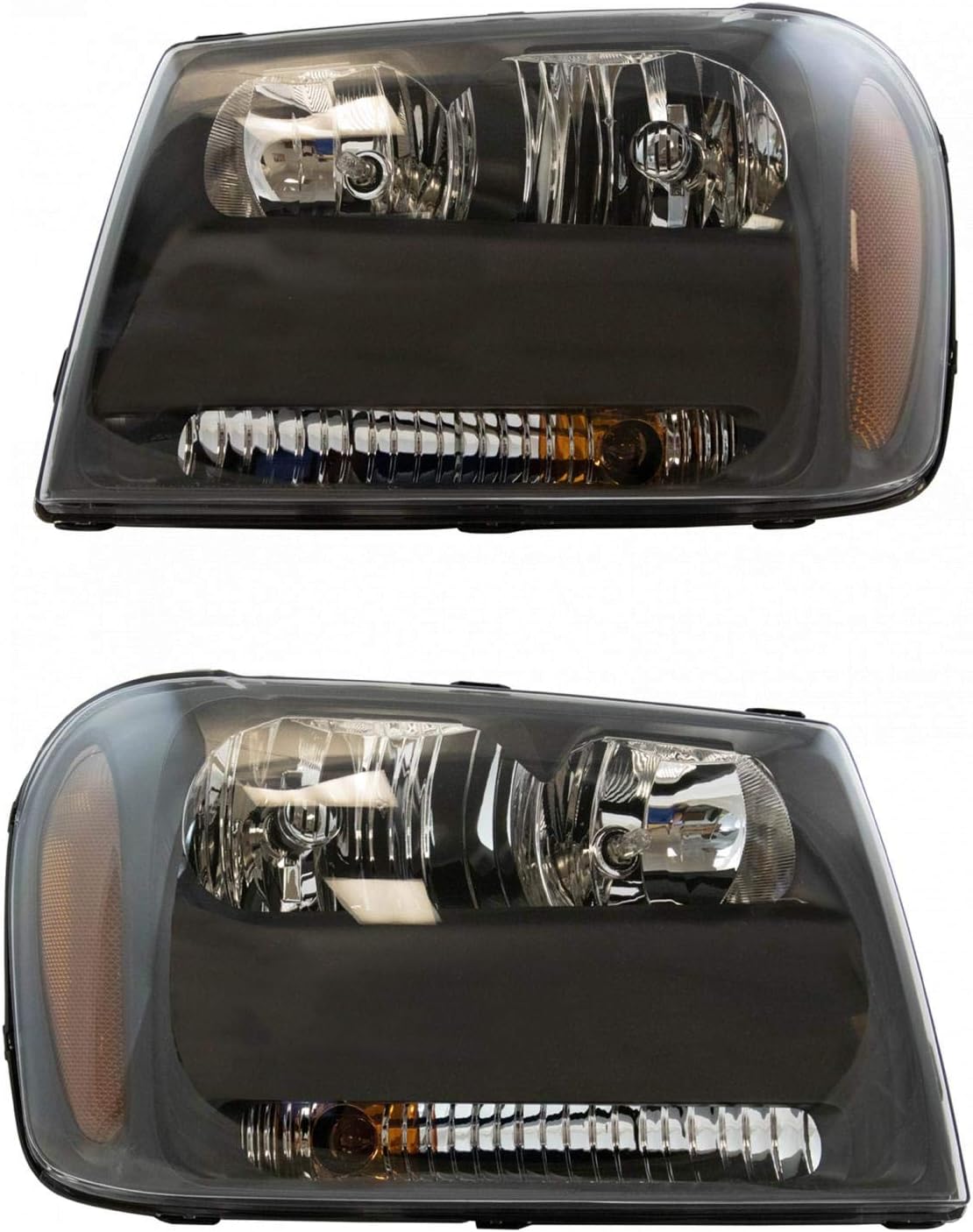Headlight Assembly Set Headlights Driver & Passenger Side Compatible with 2006-2009 Chevrolet Trailblazer 2006 Trailblazer EXT GM2502304 GM2503304