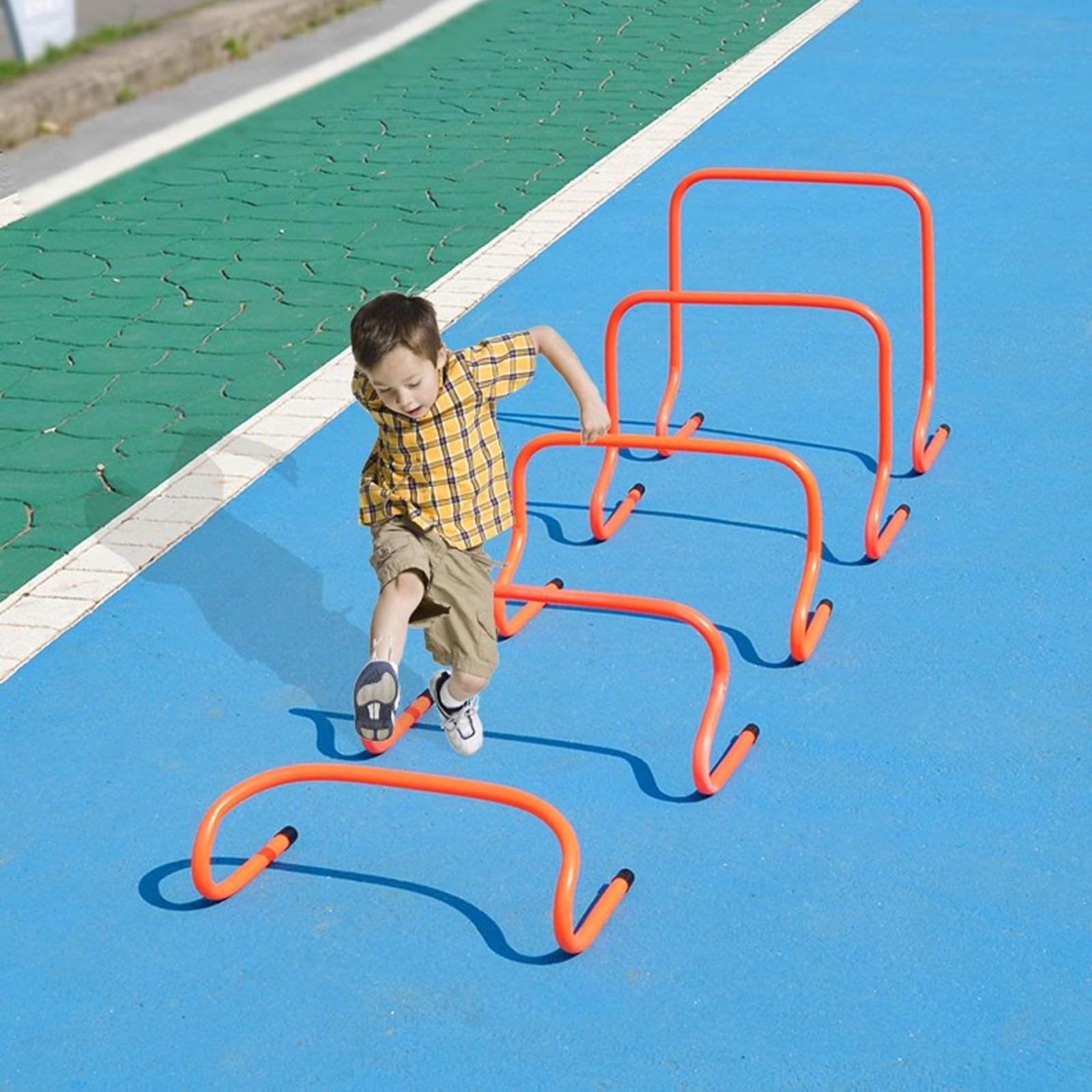 Agility Hürden-Set – Geschwindigkeitstrainingshürden für Leichtathletik, ideal zum Üben von Springen und Rennen, 15,2 bis 50,8 cm, höhenverstellbar