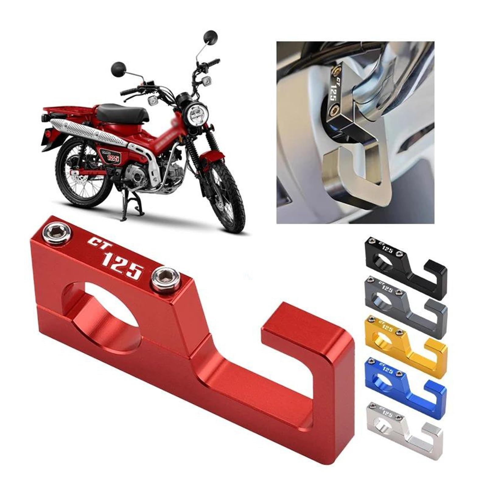 Gancio Per Borsa Porta Casco Per CT 125 CT125 Ducks125 Gancio Per Moto(Blue3)