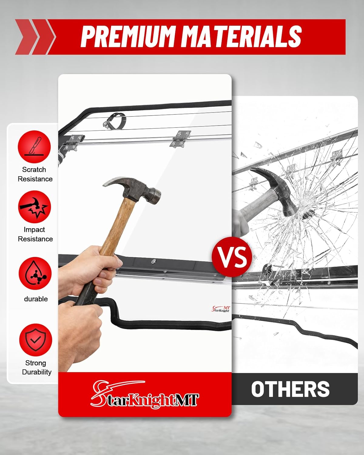StarknightMT 2-in-1 Talon 1000 Flip Windshield Compatible with Talon 1000X/1000R/1000X4 2019 , Scratch & UV Resistant Folding Clear Polycarbonate Front Windscreen, No-Drill Install