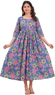 Women's Pure Cotton All Over Printed Kurti for Maternity and Feeding Use | Stylish Ethnic Wear for Women | Comfortable Fit... Price In India