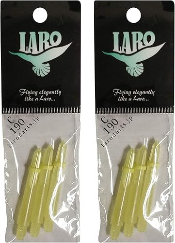 Miniatura 24 de Cañas de dardo de carbono – Bloqueadas y silenciosas (giratorias) – 9 tamaños – para dardos de punta suave y punta de acero – Ligeras, duraderas