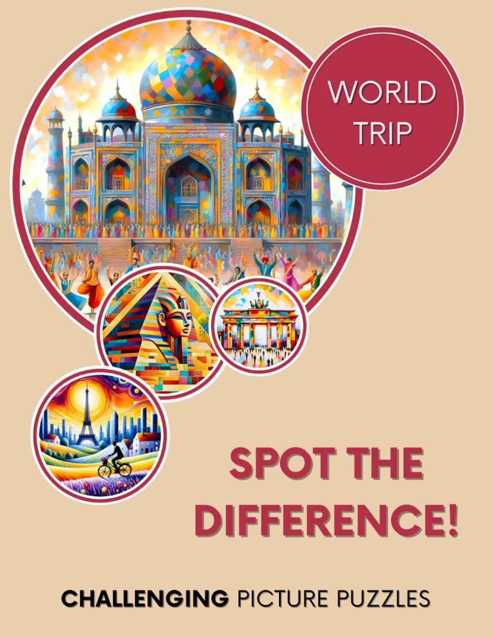 Spot the Difference! - World Trip: Challenging Picture Puzzles - Solutions included - Large Format
