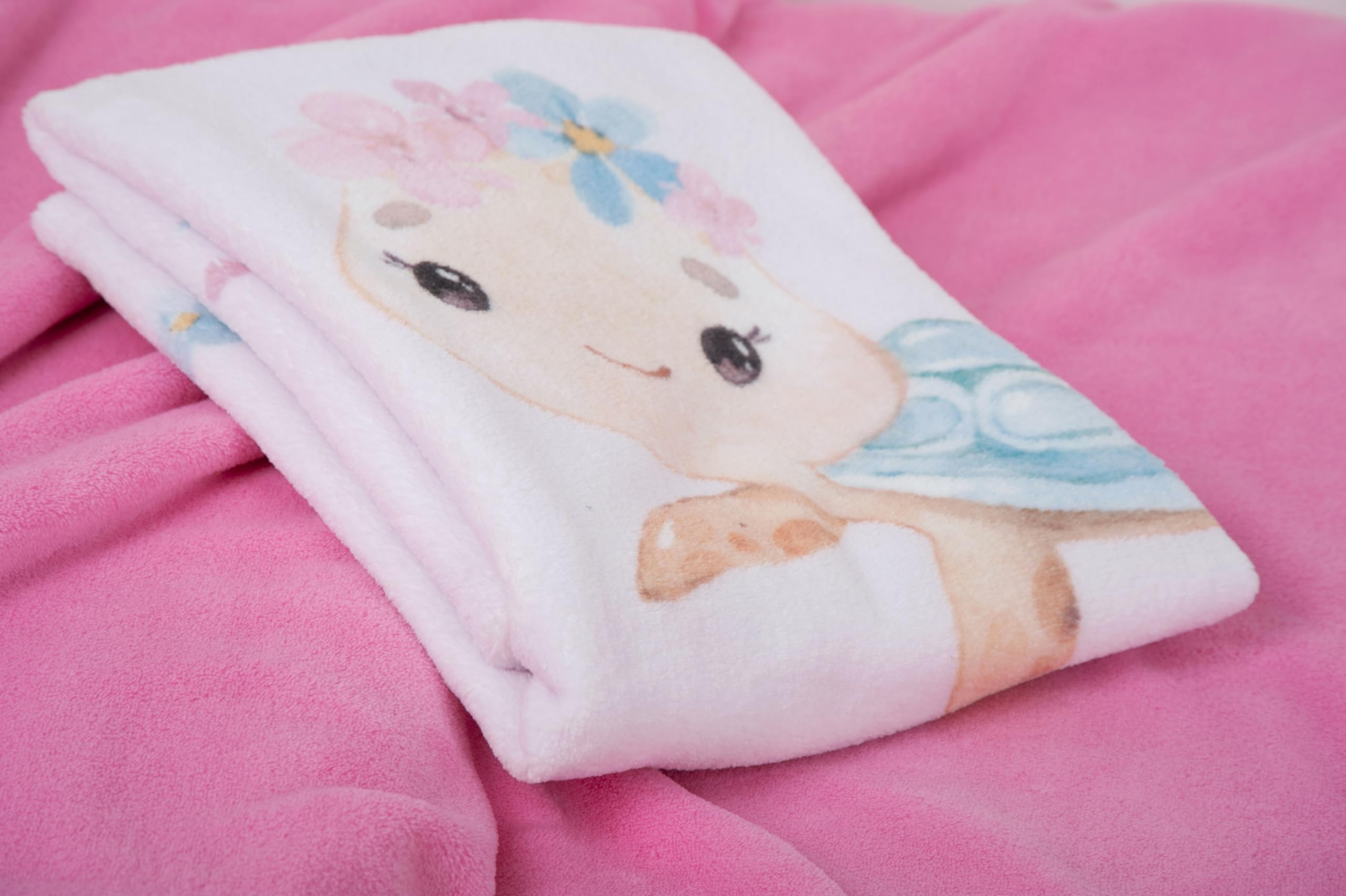 ILS I LOVE SHOPPING Coperta Plaid Morbida e Calda 100x140cm per Bambini Pile con stampa (MINNIE MOUSE