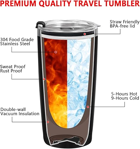 Miniatura 2 de Qtencas Best Dad Ever Gifts - Vaso de viaje aislado de acero inoxidable con texto en inglés "Best Dad Ever Trump", divertido regalo para el Día del