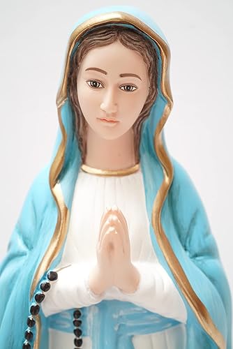 Miniatura 5 de Estatua religiosa católica de Nuestra Señora de Lourdes Virgen María Santísima Madre Católica de Lourdes Colección Vittoria Made in Italy