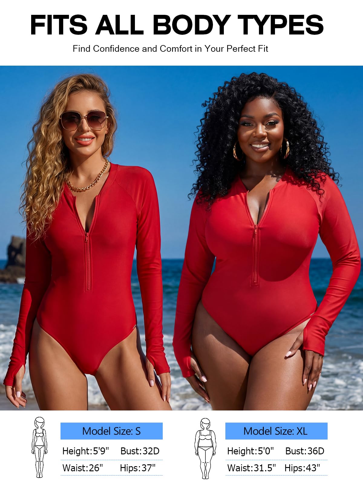 RELLECIGA Rashguard à Manches Longues pour Femme