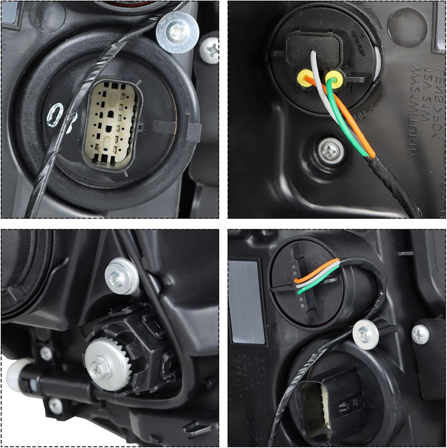 WFLNHB 1PC Replacement for ATS 2013-2018 Right Side Headlight Headlamp Assembly Halogen Chrome Housing 23236366