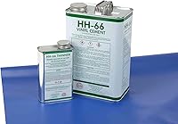 Vista 4 de Mytee Products Kit de reparación de vinilo de lona negra de 18 onzas, HH66 HH-66, cemento de PVC con cepillo, 32 onzas, fabricado en Estados Unidos