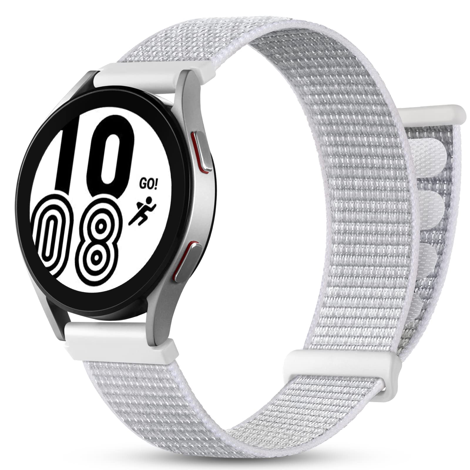 DaQin Compatible With Samsung Galaxy Watch 7 6 5 4 40mm 44mm, 20mm Soft Nylon Adjustable Sport Band for Watch 5 Pro 45mm/6 4 Classic, Active 2 for