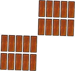 Wakauto 20 Pcs Folha Reflexiva Porta Do Carro Pára-Choques Fita Reflexiva Para Reboques Refletores De Reboque Refletores De Entrada De Automóveis Em Postes Refletores Para Porta Lateral