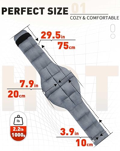 Miniatura 6 de COMOIL Almohadilla térmica para microondas para hombro y cuello, gris