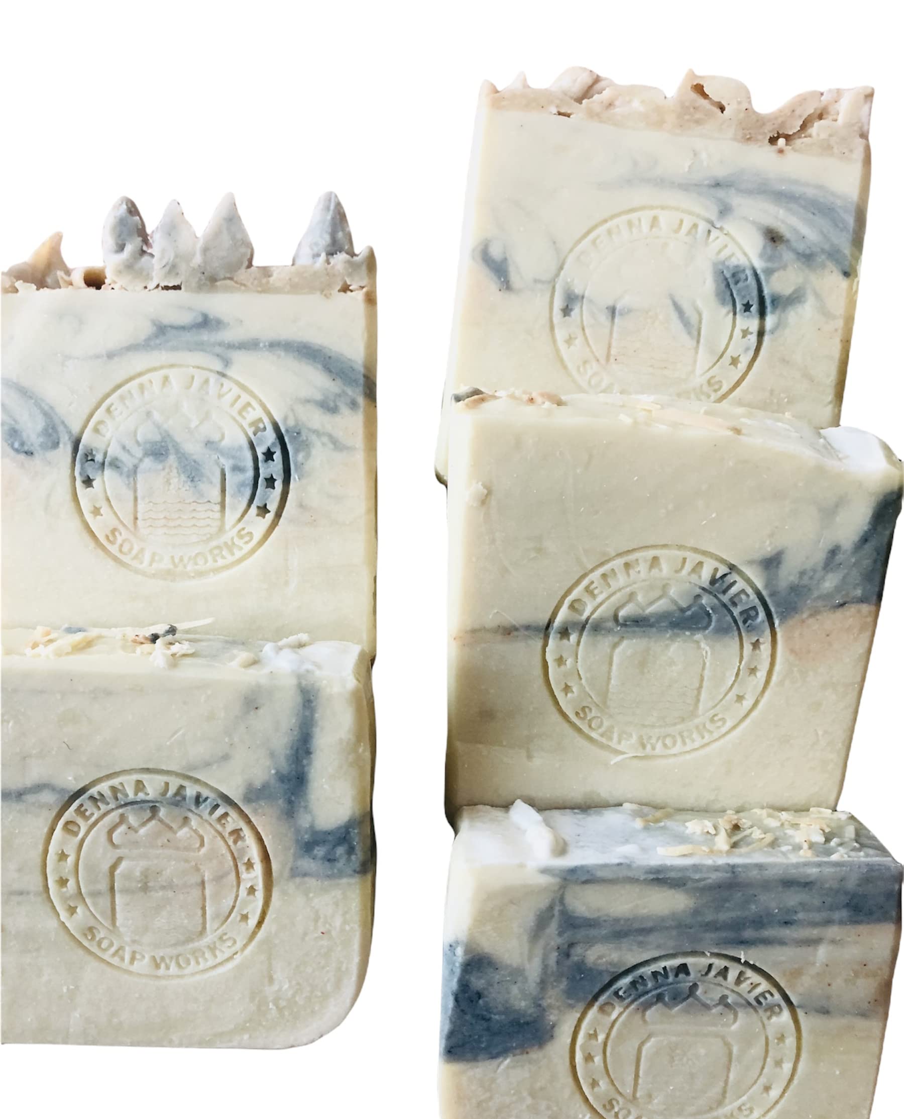 Denna Javier SoapWorksOlive Soap, Rose Scent - Handmade Moisturizing Natural Bar Soap - 3 bar of soap