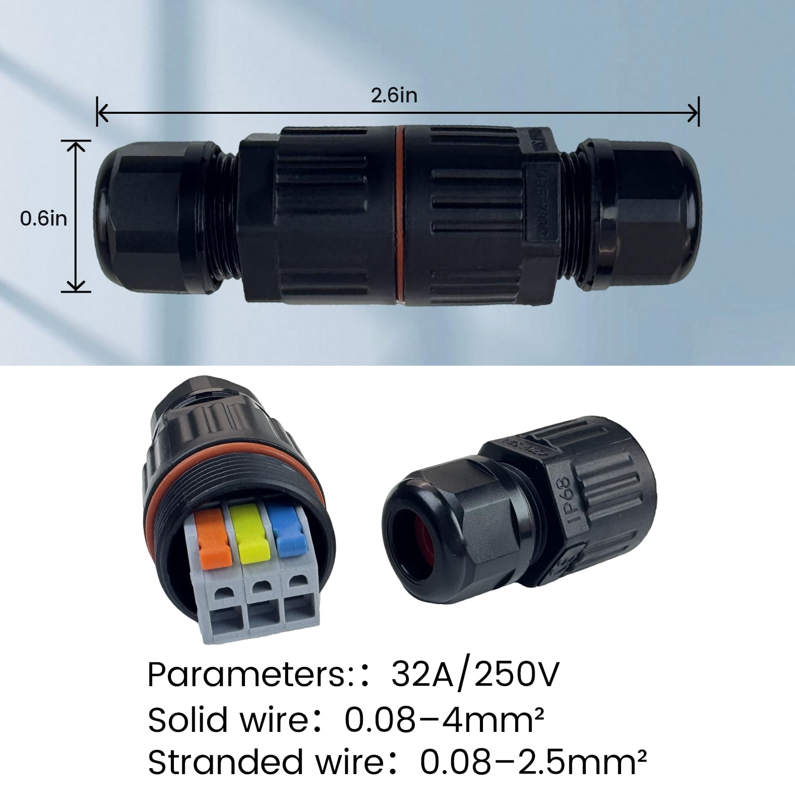 SnulyHeet Cable Connectors, Wire Terminal Block, One Press One Insert, 0.08-2.5/4.0 mm², Purple Copper Conductor,SnulyHeet