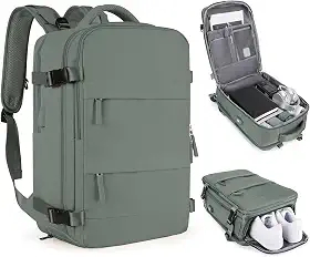 Mochila De Viagem Grande Impermeável, Com Porta Usb, Compartimento Para Sapatos, Bolsa Para Objetos úmidos, Mochila Para Notebook, Mochila Feminina