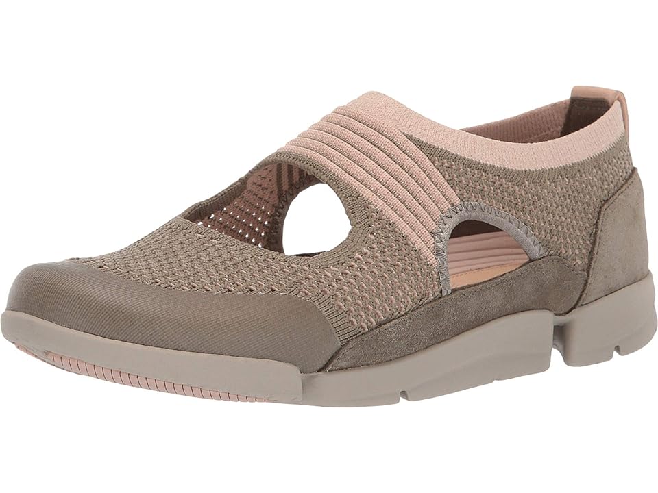 

Clarks Tri Tone (Khaki Combi) Women's Slip on Shoes