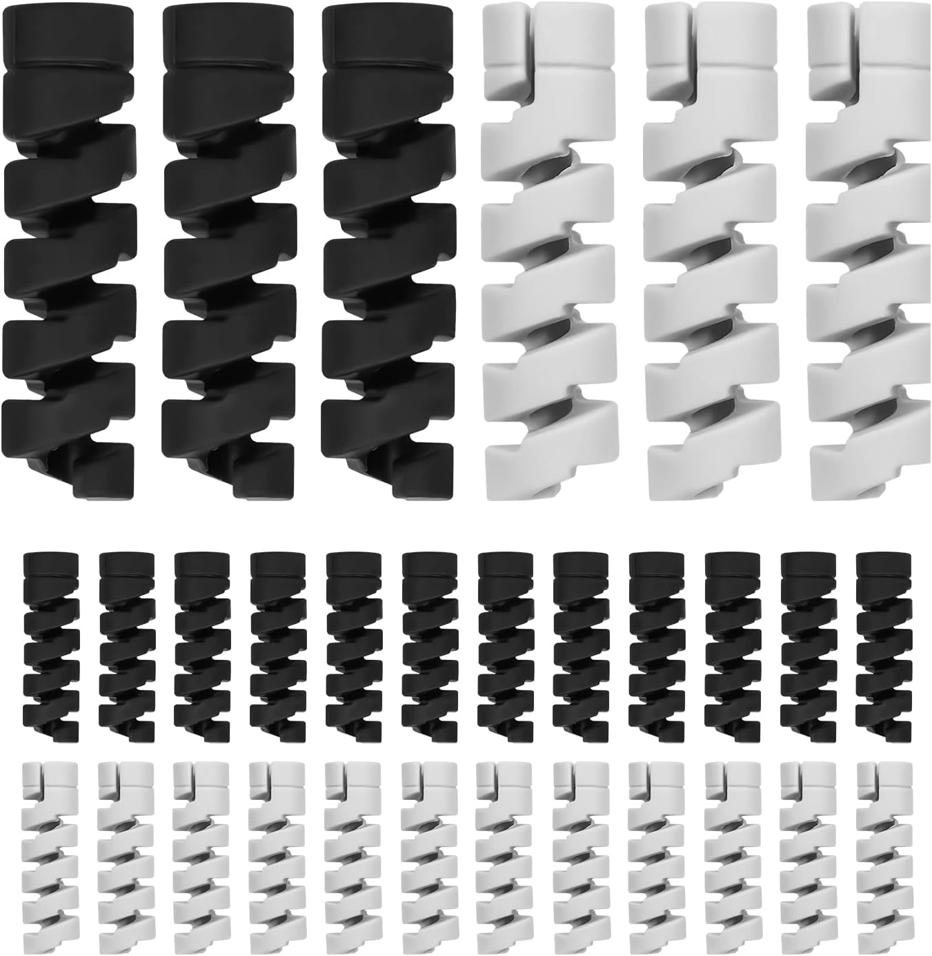 Protettori Per Cavi Di Ricarica - 3 Paia In Silicone, Per IPhone E Smartphone