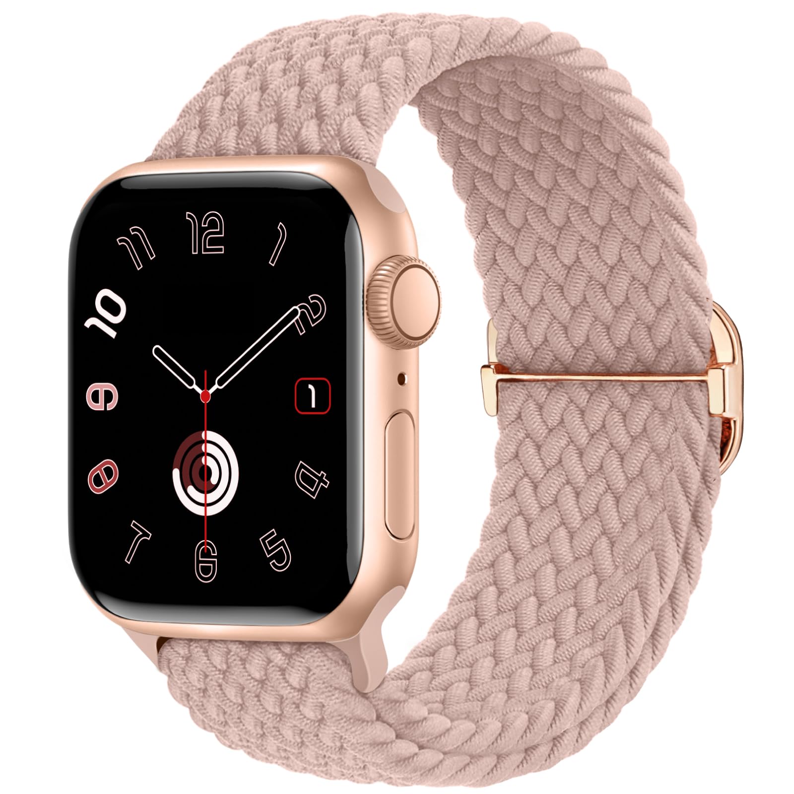 Braided Stretchy Nylon Band Compatible for Apple Watch Bands Women Men