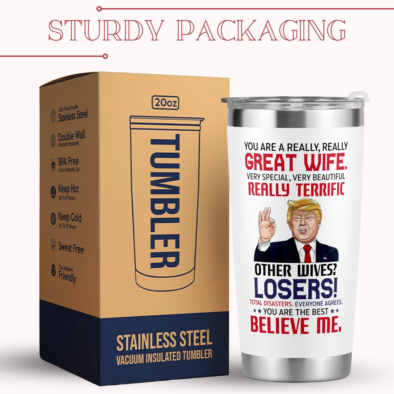 Gifts for Wife from Husband - Wedding Anniversary for Women, Valentines Day Birthday, Mothers Day, Christmas Wife Gifts for Her - Romantic Love Gift for Her - 20 Oz Stainless Steel Tumbler - Image 7