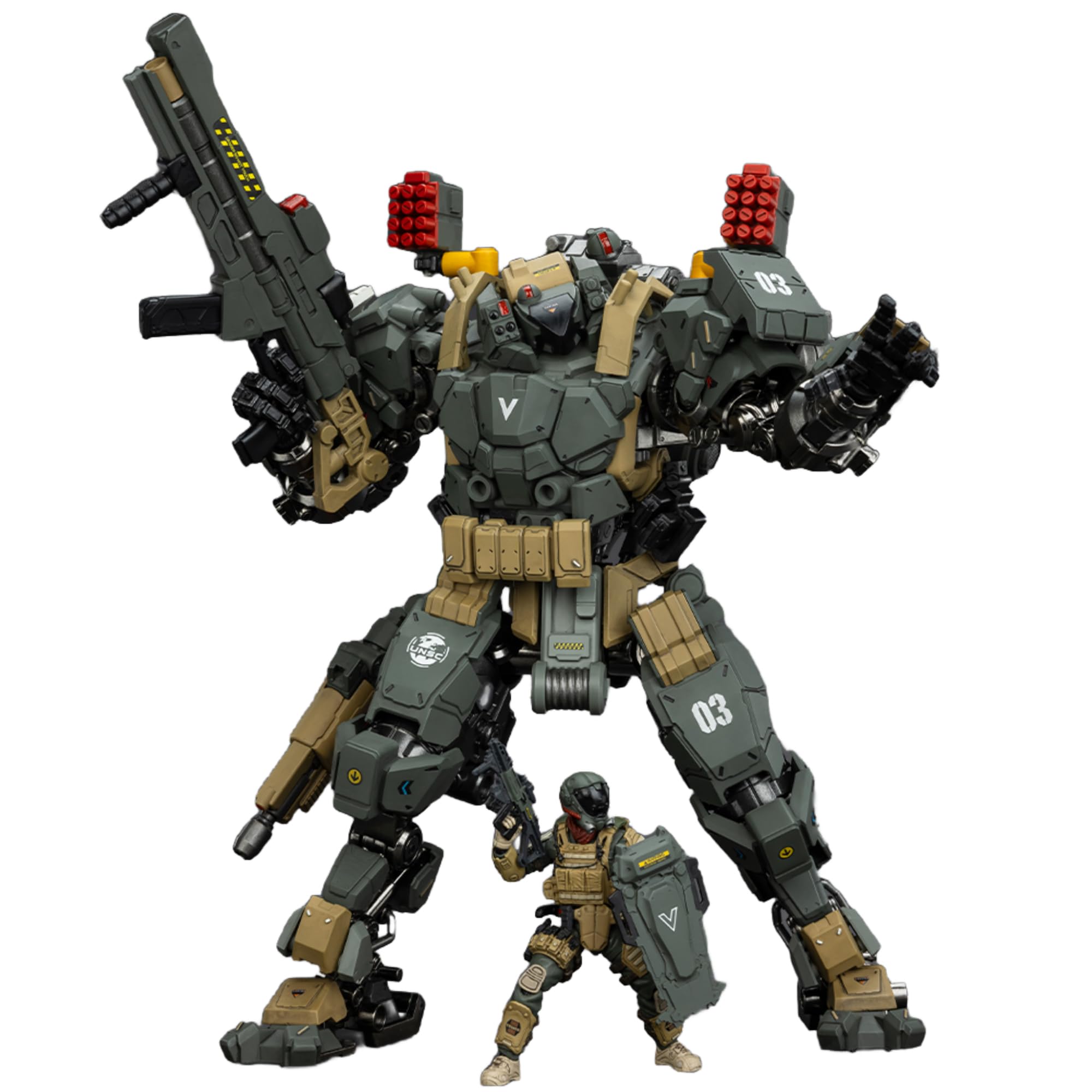 Toyverse JOYTOY 1/18 Battle for The Stars Action Figure, Tyrant-03 Tactical Type, Movable Joints Character Model, Age 15+
