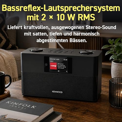 KENWOOD CR-ST100SB-B Internet & DAB+/FM Radio, Bluetooth Streaming, Spotify Connect, USB in Black - 7