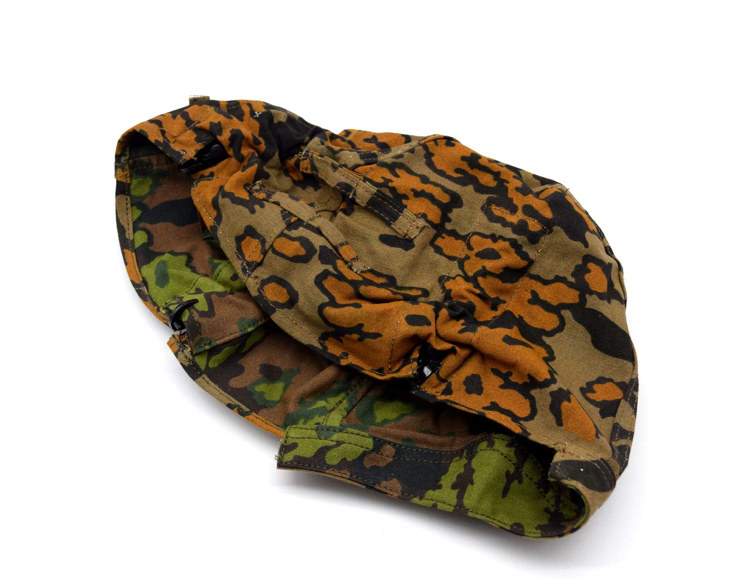 Reversible WWII German M35 Helmet Cover Spring W Fall Oak Camo Color Double Side Replica