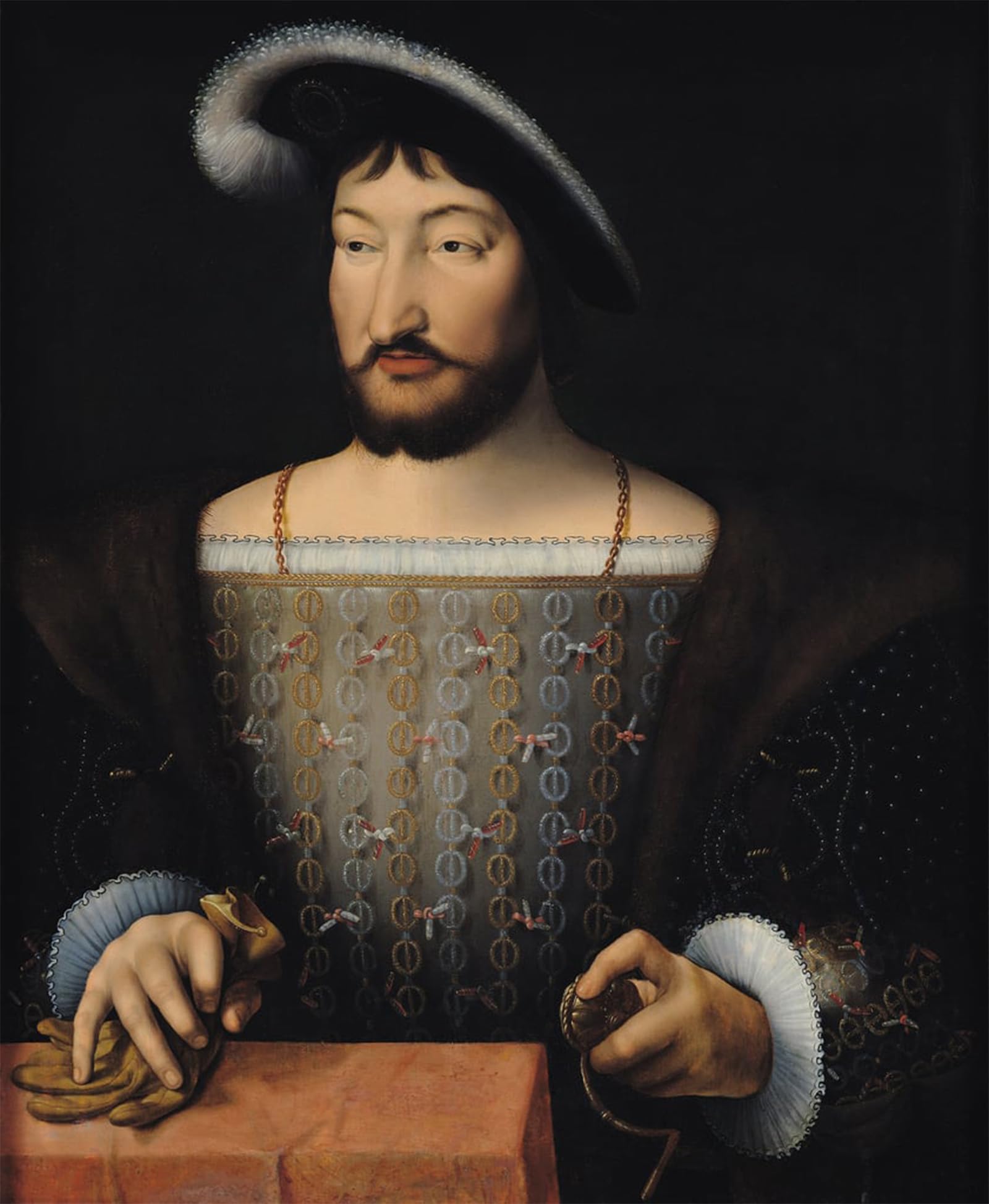Posteriik No Frame Vintage Art Print Images Pictures Print Francois I By Joos Van Cleve Modern Colour Posters For Office Home Decor 60X90cm