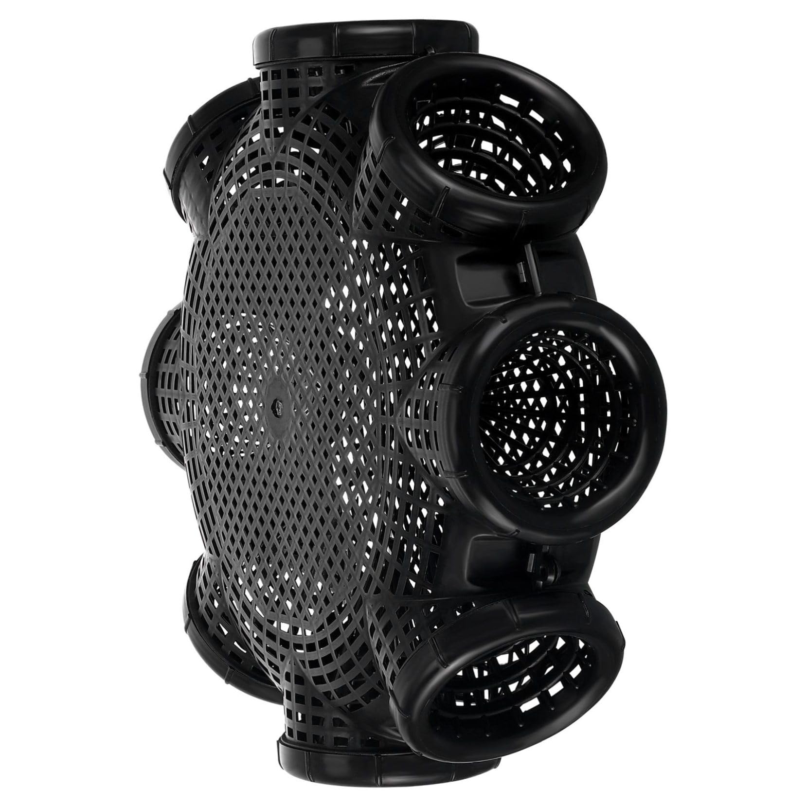 iplusmile Dispositivo Portátil para Captura de Anguilas y Camarones de Plástico Negro, de Gran Capacidad y Elaborado para Pesca al Aire Libre