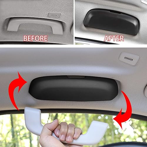 Miniatura 3 de Yumzeco Soporte para gafas de sol, caja de almacenamiento para gafas de sol compatible con BMW Serie 1 3 5 6 7 X3 X5 X7 (compatible con BMW F30 F31