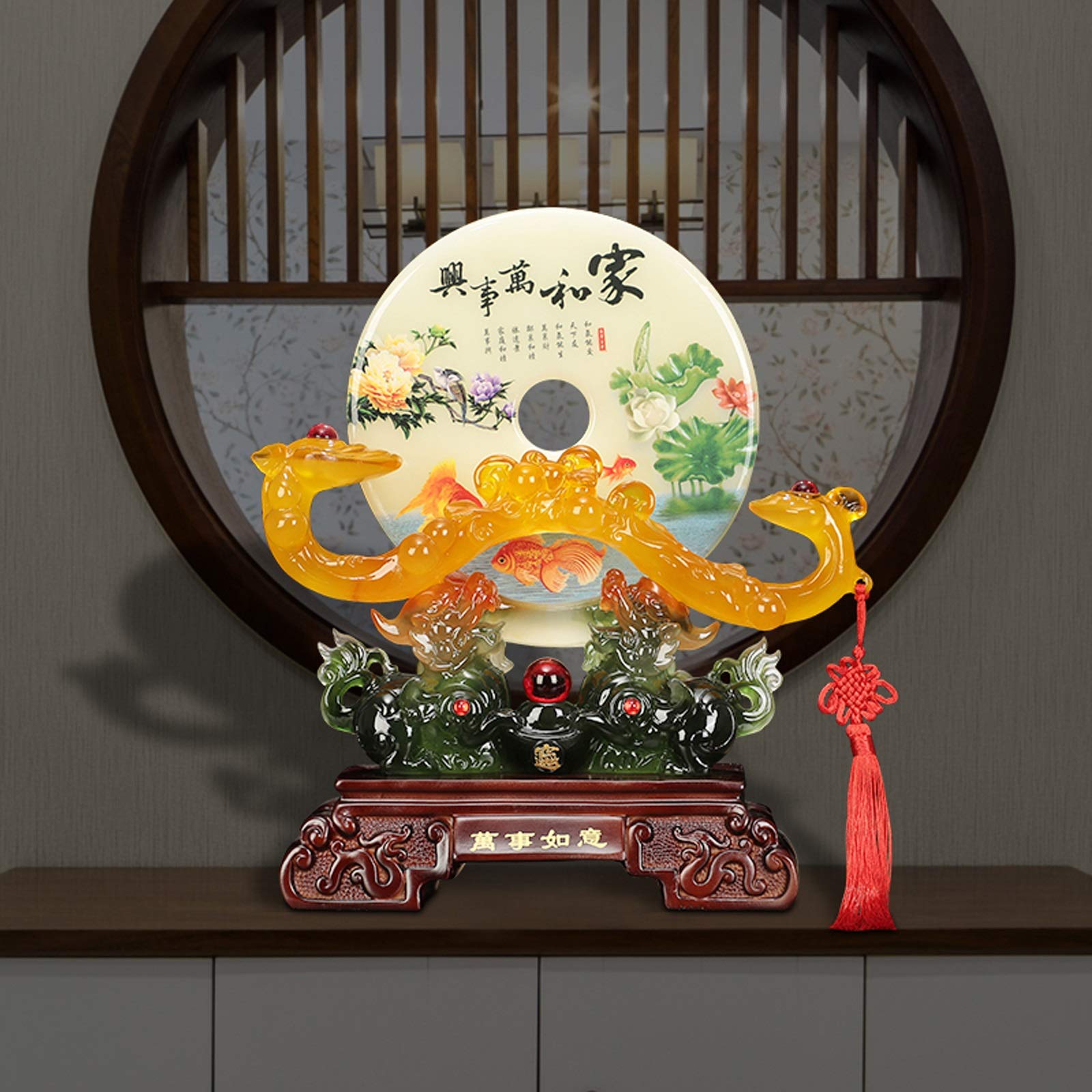 Statua Feng Shui Pi Xiu Lucky Decoration Strona główna salon TV Szafka Szafka Winiarnia Pi Xiu Dekoracja Wnętrze Dom Dekoracje Desktopowe Prezenty Figurki kolekcjonerskie (Size : Medium)